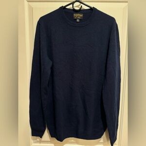 J. Crew 100% Cashmere Navy Sweater Men’s Medium-Tall